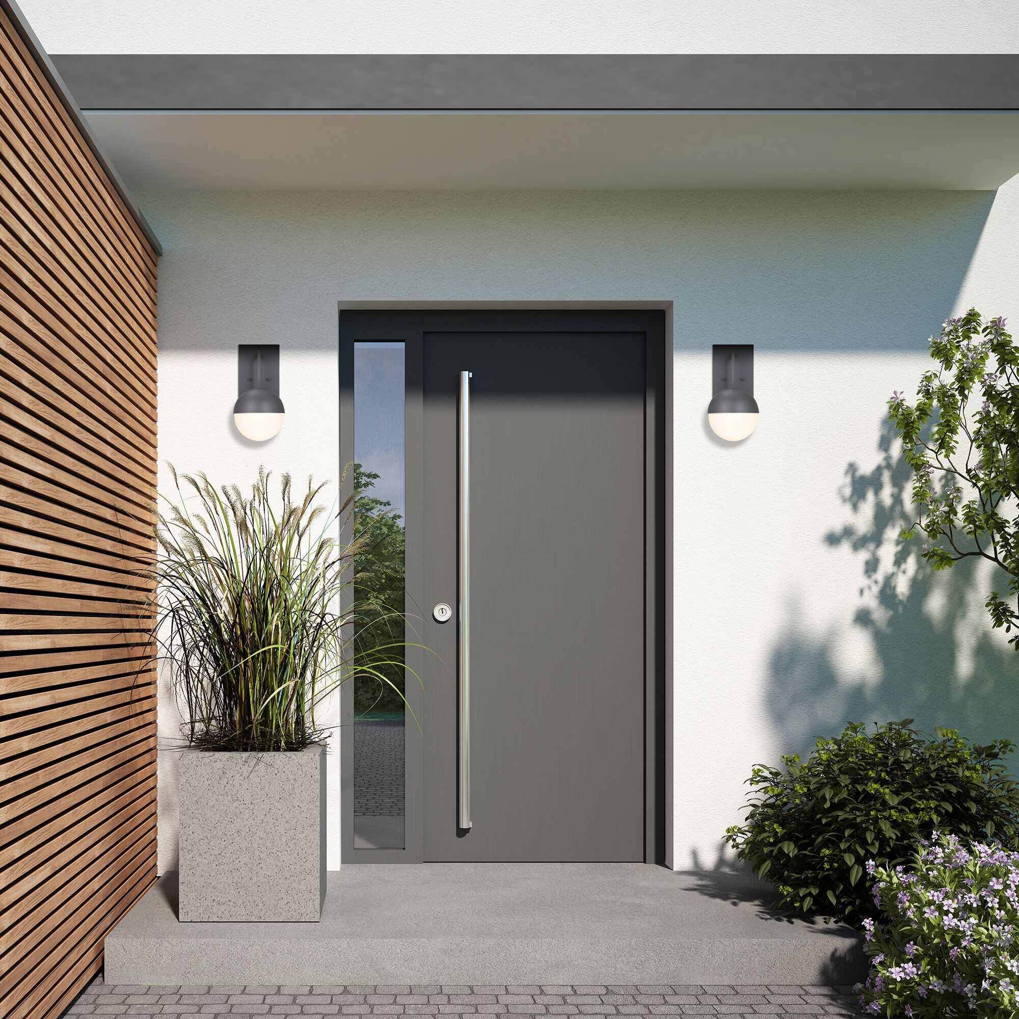 Pineview 1 Light 14 inch Iron Ore Outdoor Wall Sconce